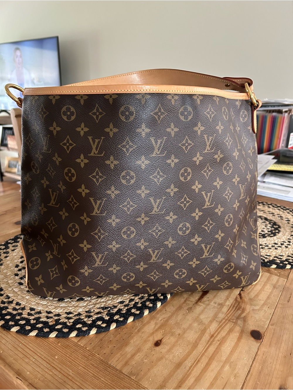 Louis Vuitton Brown Monogram Delightful MM - EUC - Picture 3 of 11